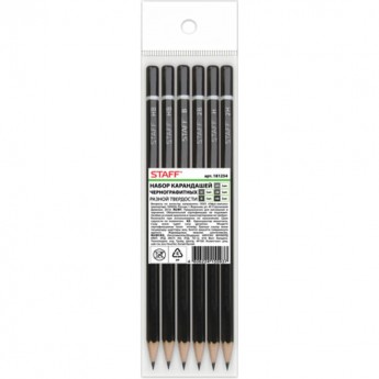 Чернографитные карандаши STAFF 181254